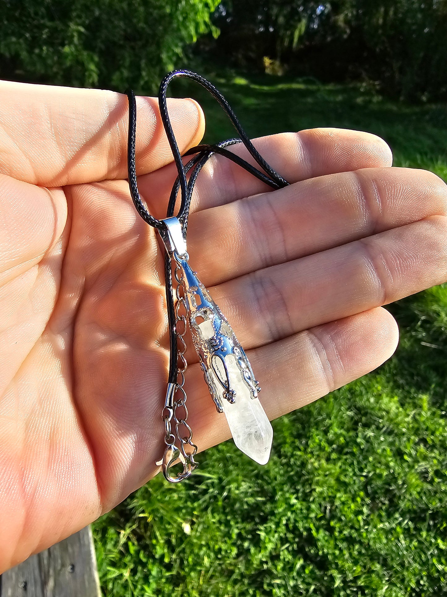 Misty Rock Crystal Necklace