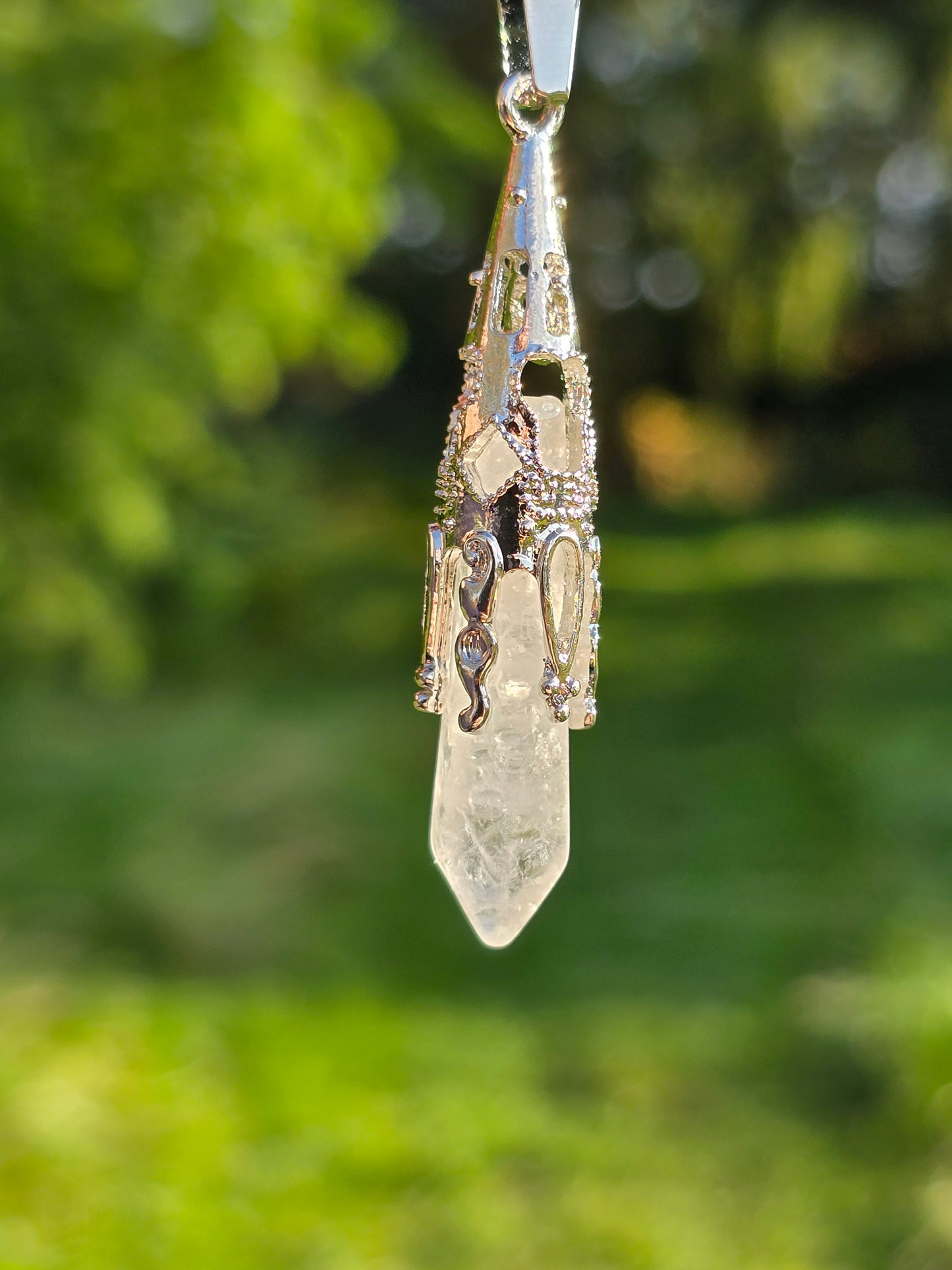 Misty Rock Crystal Necklace