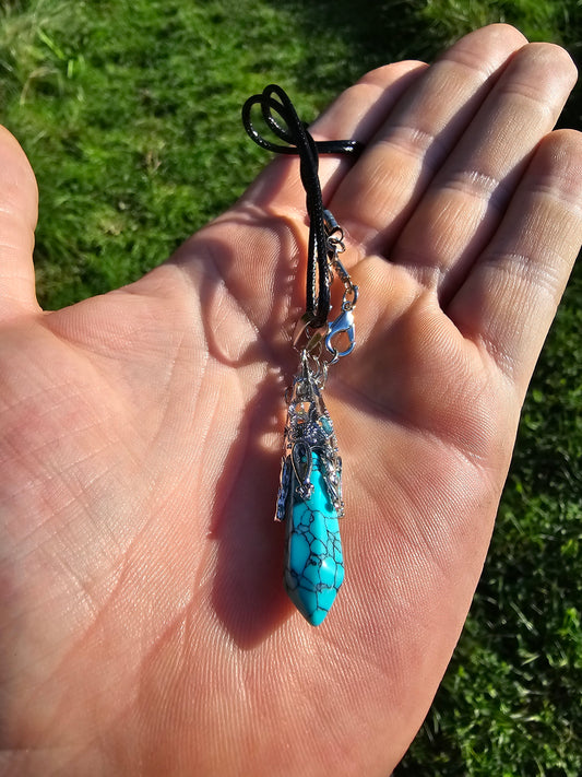 Blue Howlit Necklace