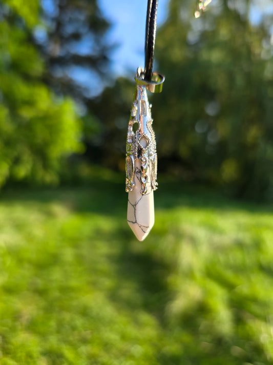 White Howlite Necklace