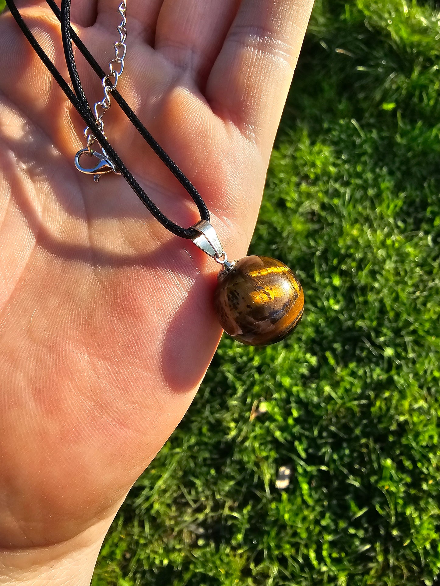 Tiger Eye Globe Necklace